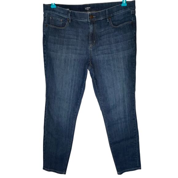 Loft Medium Wash Modern Skinny Jean Size 16 - Picture 1 of 10